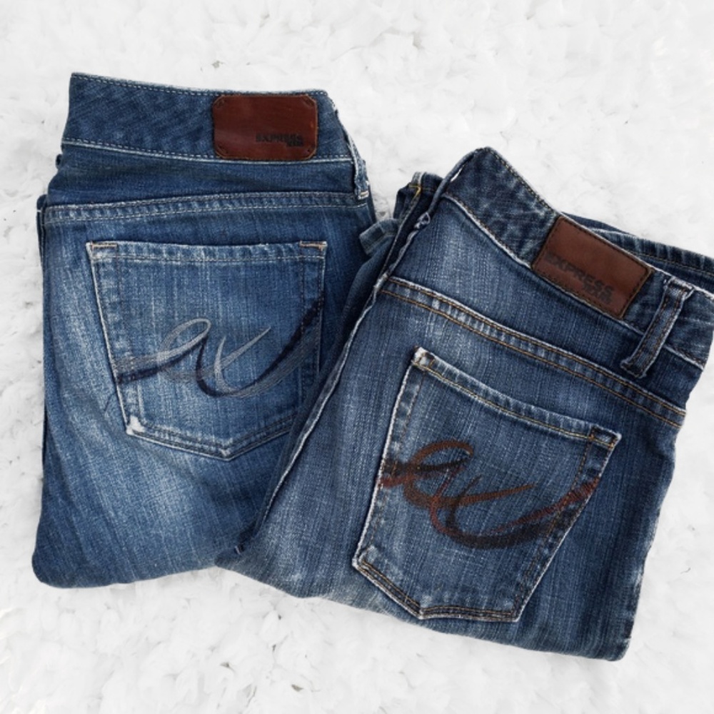 2 PAIRS OF EXPRESS Bootcut Jean Stella & Mia - Picture 1 of 7